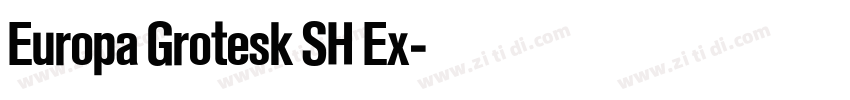 Europa Grotesk SH Ex字体转换